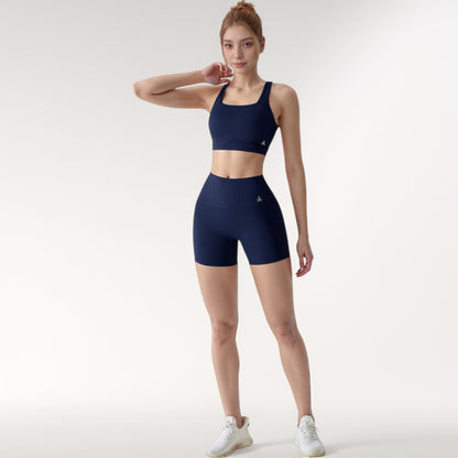 Anna-Kaci Active Women's High Waist Biker Shorts with Seamless Waistband and Compression Fit