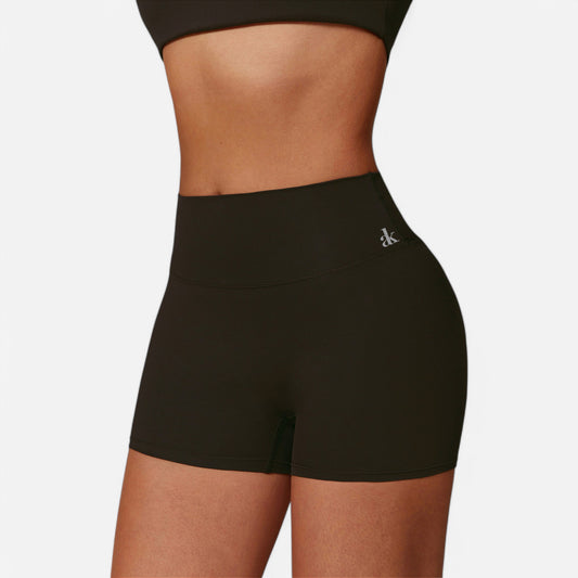 Anna-Kaci Women's High Waist Ruched Seamless Shorts with Stretch Fabric