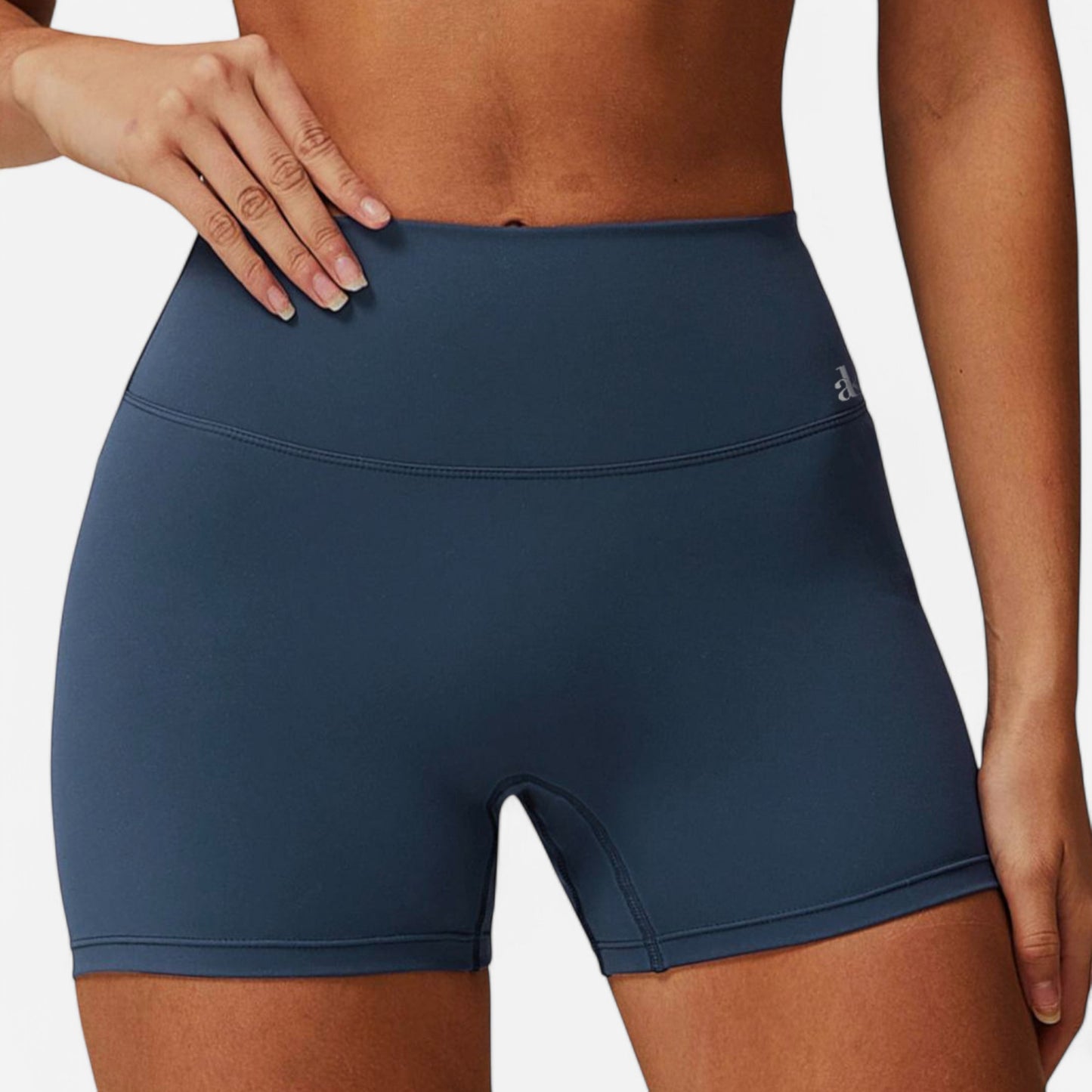 Anna-Kaci Women's High Waist Ruched Seamless Shorts with Stretch Fabric