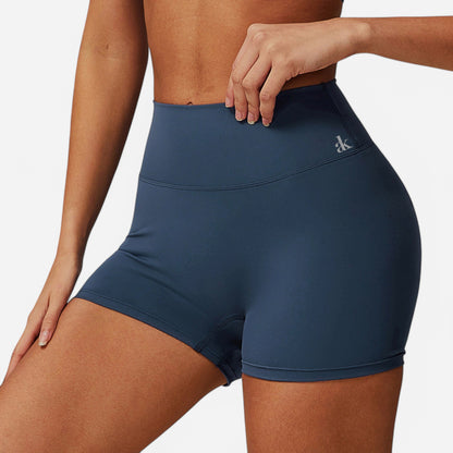 Anna-Kaci Women's High Waist Ruched Seamless Shorts with Stretch Fabric
