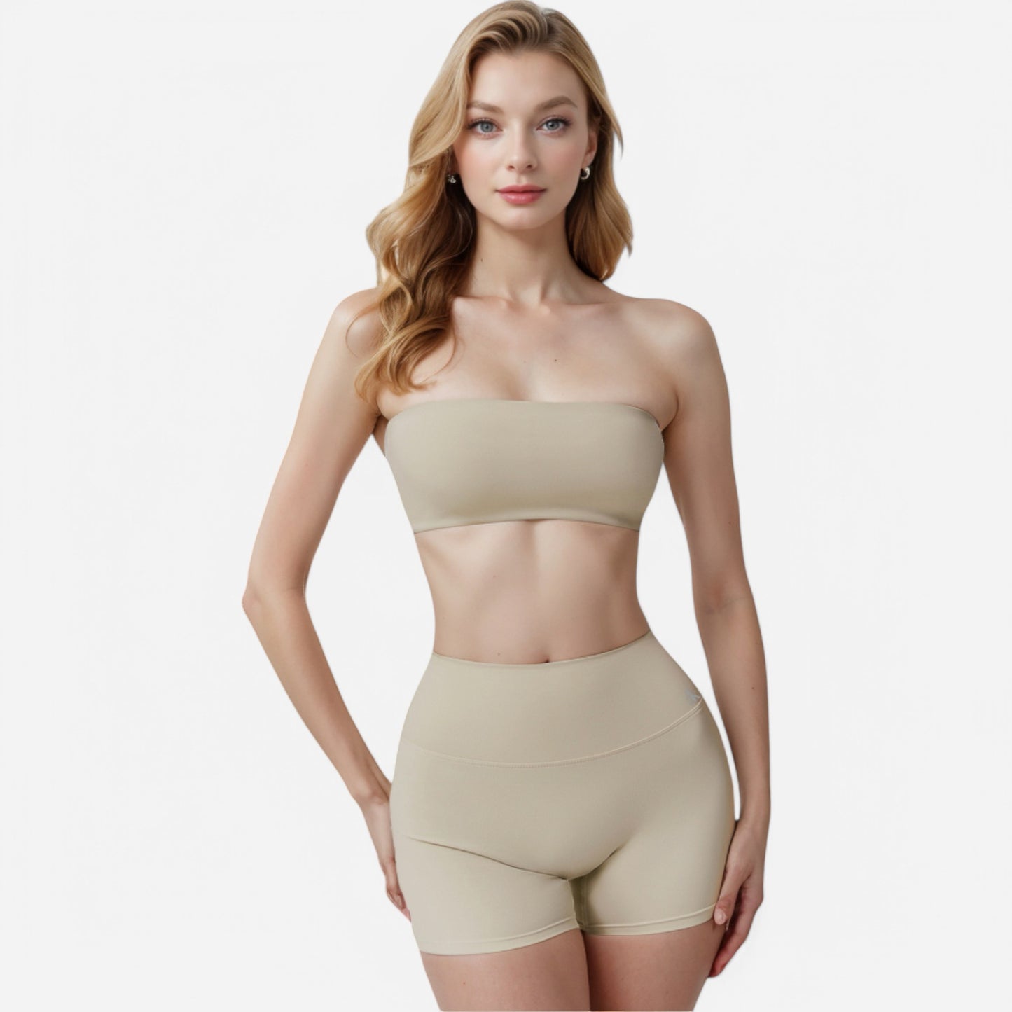 Anna-Kaci Women's High Waist Ruched Seamless Shorts with Stretch Fabric