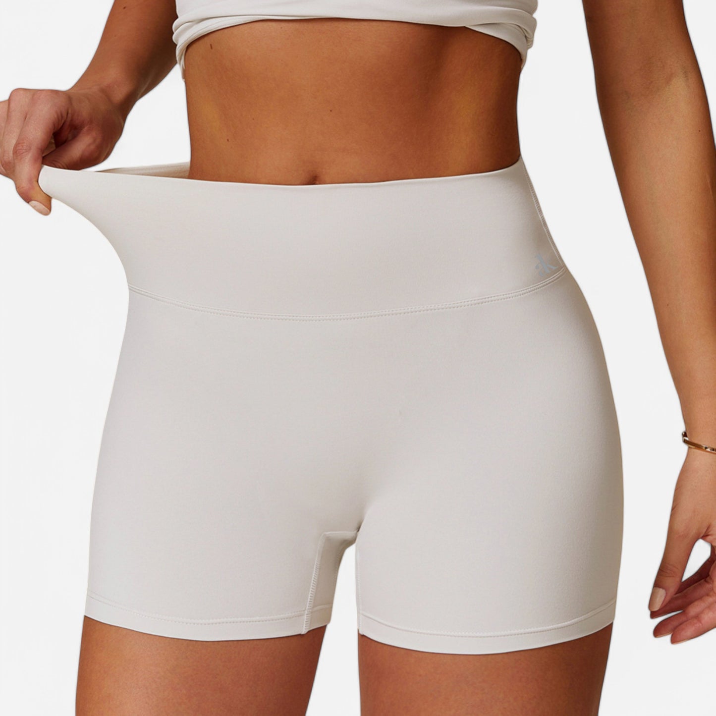 Anna-Kaci Women's High Waist Ruched Seamless Shorts with Stretch Fabric