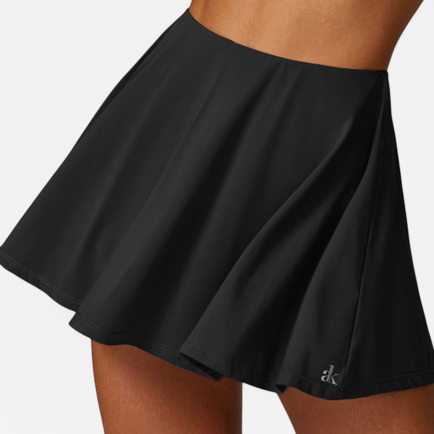 Anna-Kaci Women's High Waist Flowy Athletic Skirt with Built-In Shorts