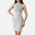 Anna-Kaci Active Women's Fitted Sleeveless Sports Dress with Built-In Bra and Bodycon Silhouette
