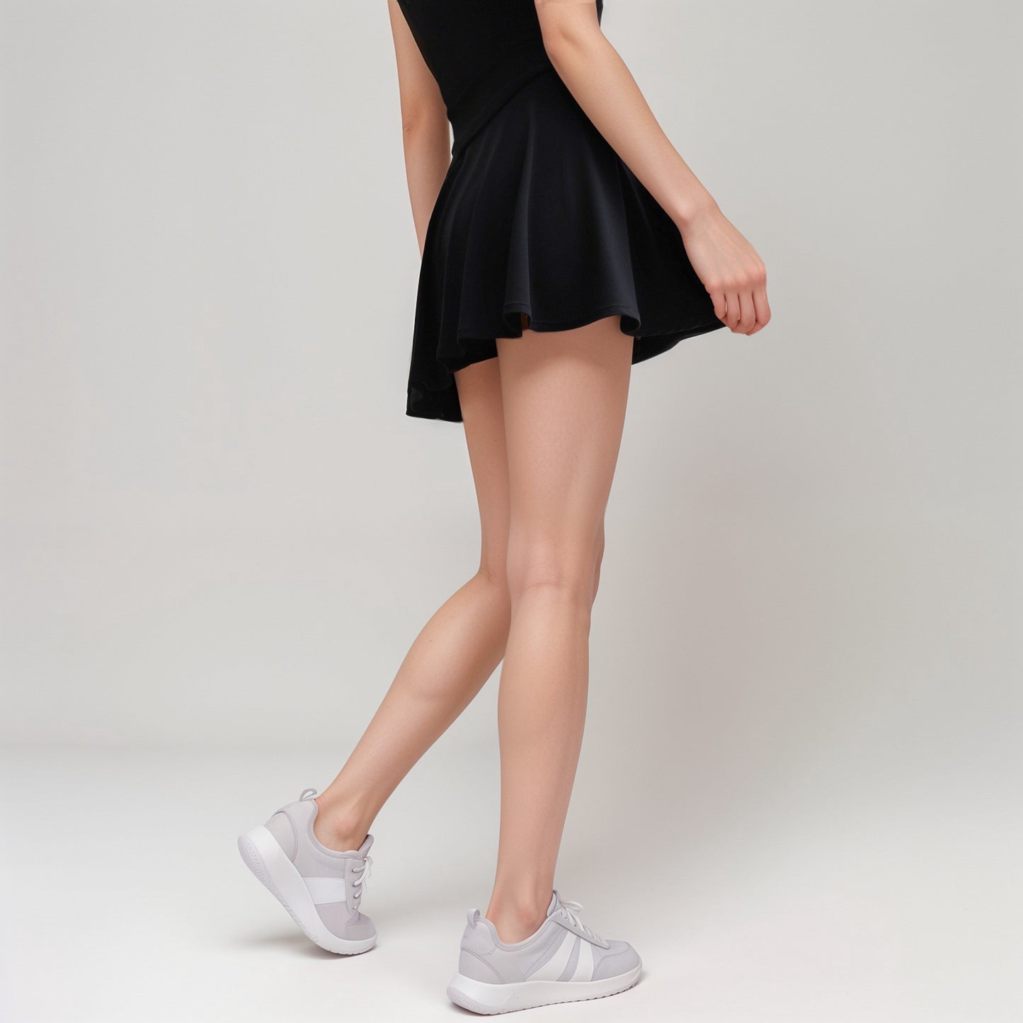 Anna-Kaci Active Women's Flowy Active Skirt with Smooth High Waistband and Lightweight Stretch Fabric