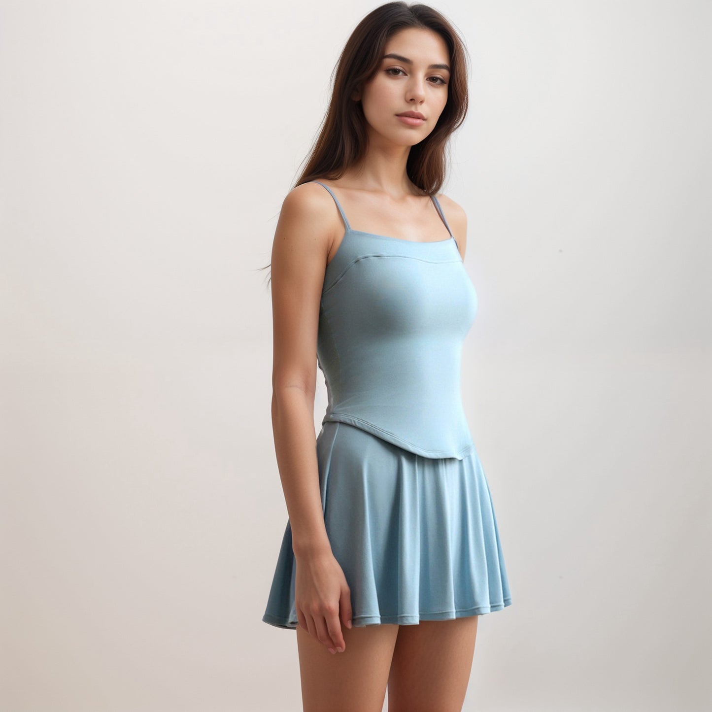 Anna-Kaci Active Women's Flowy Active Skirt with Smooth High Waistband and Lightweight Stretch Fabric