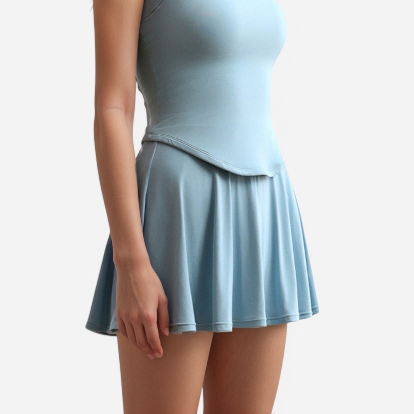Anna-Kaci Active Women's Flowy Active Skirt with Smooth High Waistband and Lightweight Stretch Fabric