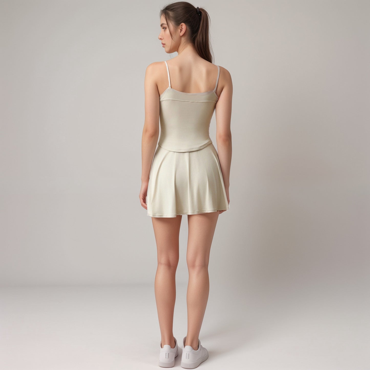 Anna-Kaci Active Women's Flowy Active Skirt with Smooth High Waistband and Lightweight Stretch Fabric