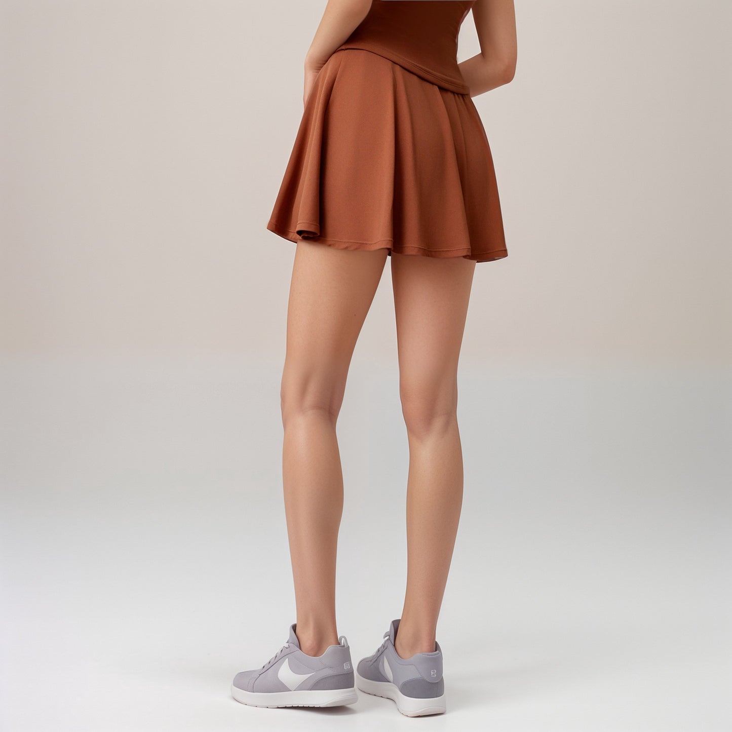 Anna-Kaci Active Women's Flowy Active Skirt with Smooth High Waistband and Lightweight Stretch Fabric