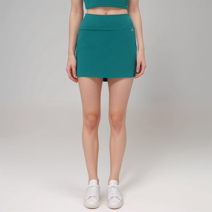 Anna-Kaci Active Women's Athletic Mini Skirt with Contrast Side Stripes and Built-In Shorts for Support