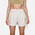 Anna-Kaci Women's Gingham Lounge Shorts with Elastic Waistband Adjustable Side Tie Details and Relaxed Casual Fit