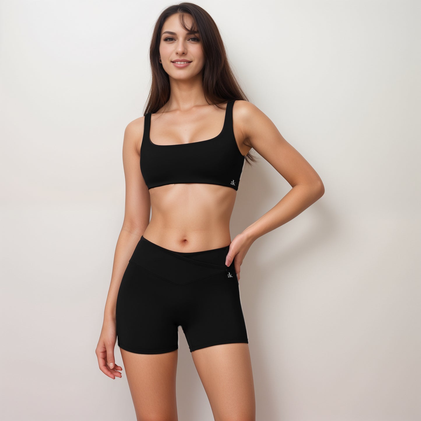 Anna-Kaci Women's High Waist V-Cut Active Shorts with Seamless Stretch Compression Fit and Contoured Flattering Silhouette