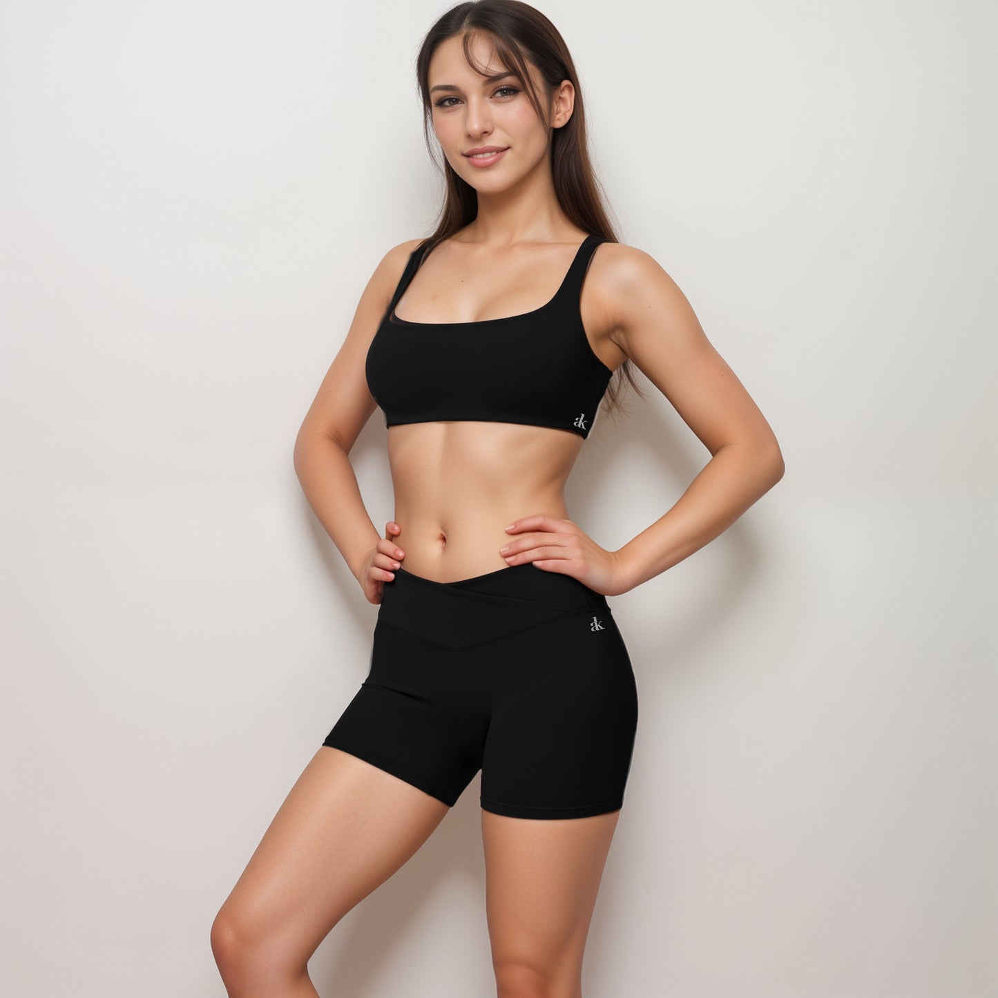 Anna-Kaci Women's High Waist V-Cut Active Shorts with Seamless Stretch Compression Fit and Contoured Flattering Silhouette