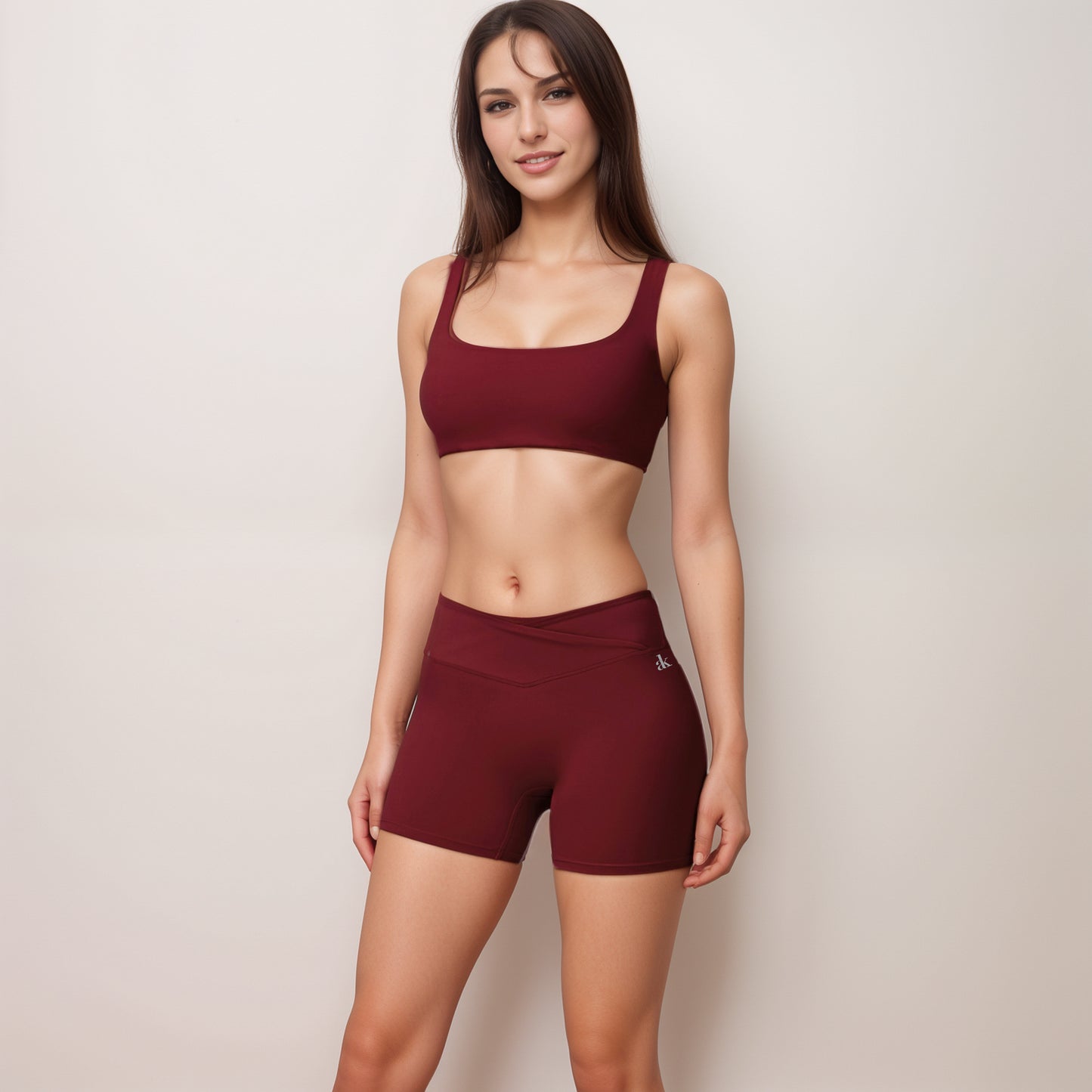 Anna-Kaci Women's High Waist V-Cut Active Shorts with Seamless Stretch Compression Fit and Contoured Flattering Silhouette