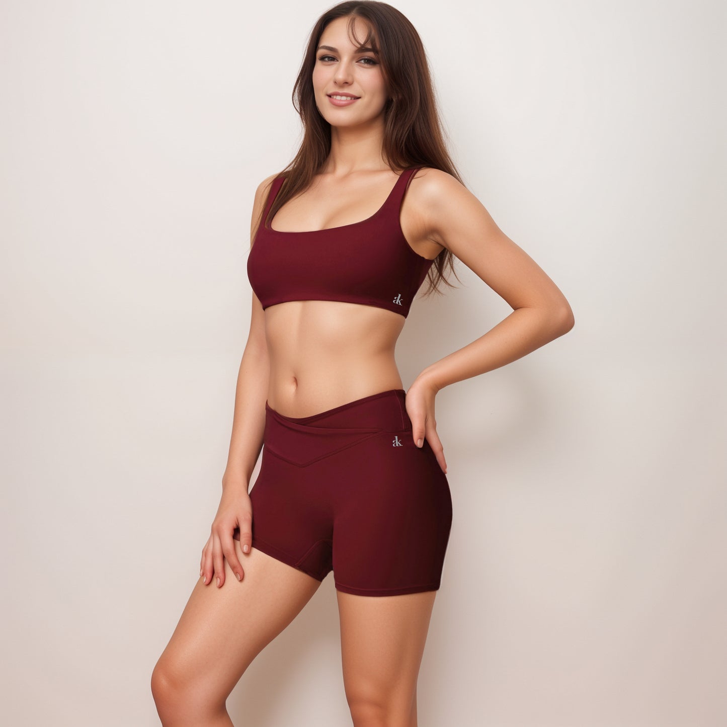 Anna-Kaci Women's High Waist V-Cut Active Shorts with Seamless Stretch Compression Fit and Contoured Flattering Silhouette