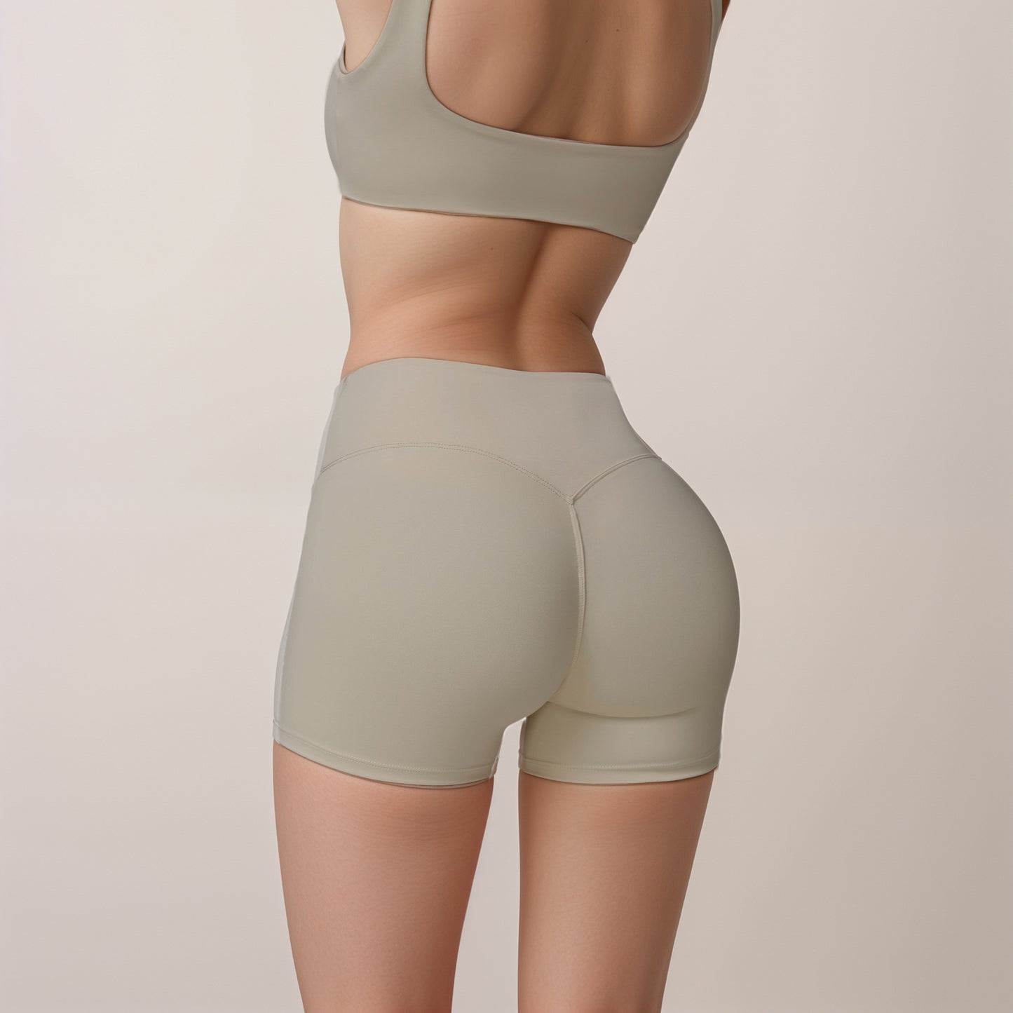 Anna-Kaci Women's High Waist V-Cut Active Shorts with Seamless Stretch Compression Fit and Contoured Flattering Silhouette