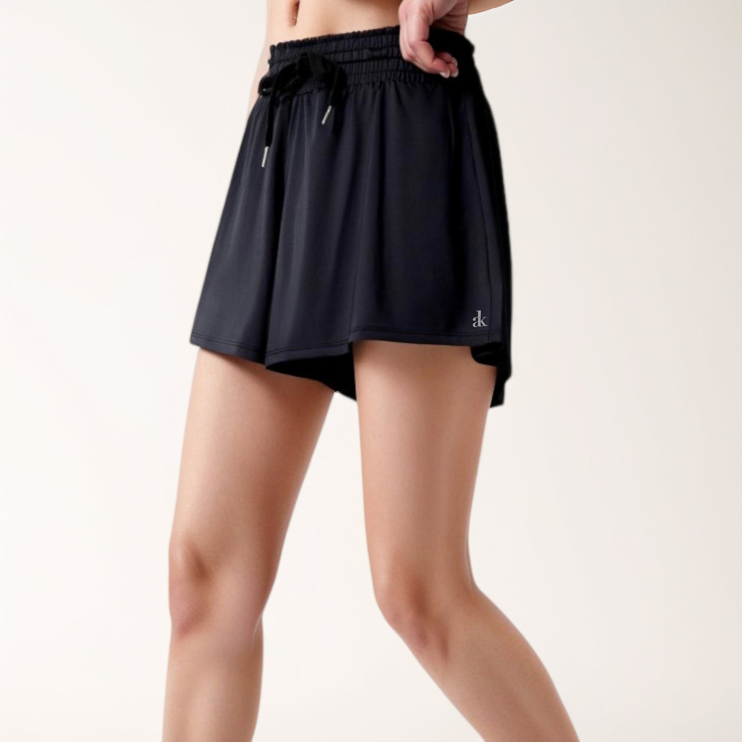 Anna-Kaci Women's High Waist Athletic Skort with Inner Shorts and Adjustable Drawstring Waistband