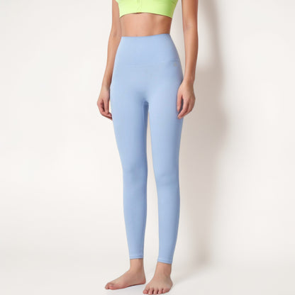 Anna-Kaci Women's Seamless Full-Length Leggings with High Waistband for Streamlined Comfort and Everyday Stretch Fit