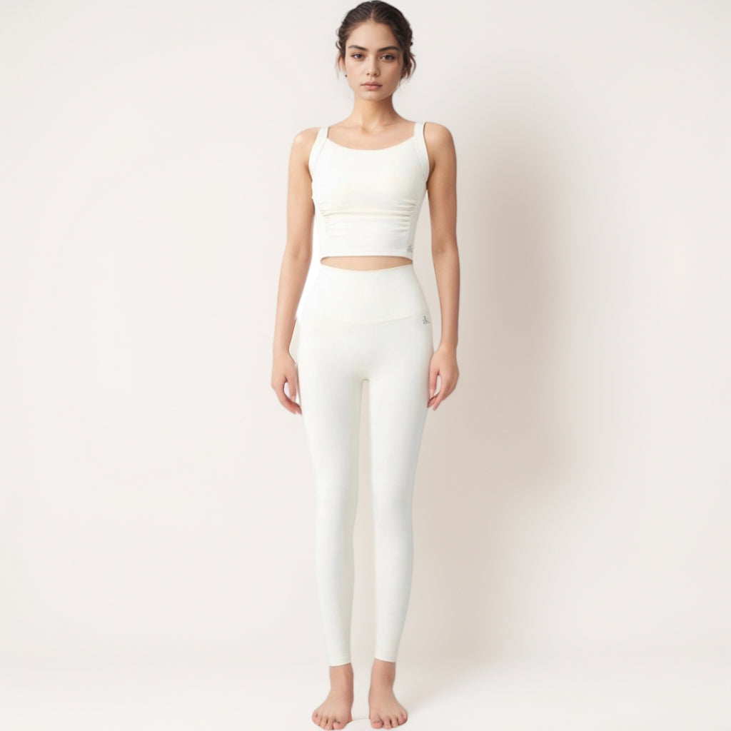Anna-Kaci Women's Seamless Full-Length Leggings with High Waistband for Streamlined Comfort and Everyday Stretch Fit