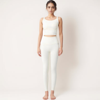 Anna-Kaci Women's Seamless Full-Length Leggings with High Waistband for Streamlined Comfort and Everyday Stretch Fit