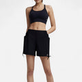 Anna-Kaci Women's High Waist Active Shorts with Elastic Side Waistband Large Pockets and Adjustable Drawstring Hem