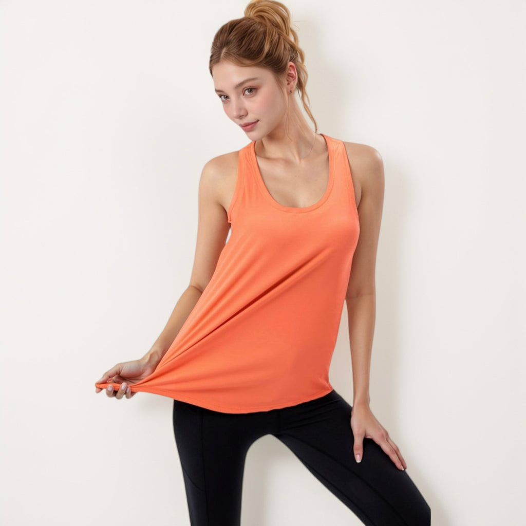 Anna-Kaci Active Women's Sleeveless Scoop Neck Workout Tank Top for Active and Casual Wear