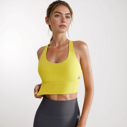 Anna-Kaci Active Women's Crisscross Back Sports Bra with Wide Elastic Band and Supportive Straps for Activewear
