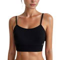 Anna-Kaci Active Women's Longline Sports Bra with Spaghetti Straps and Scoop Neck for Light Support Yoga and Lounge