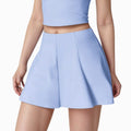 Anna-Kaci Active Women's Active Skort with Inner Shorts and Side Pockets for Movement and Storage - Small, Blue