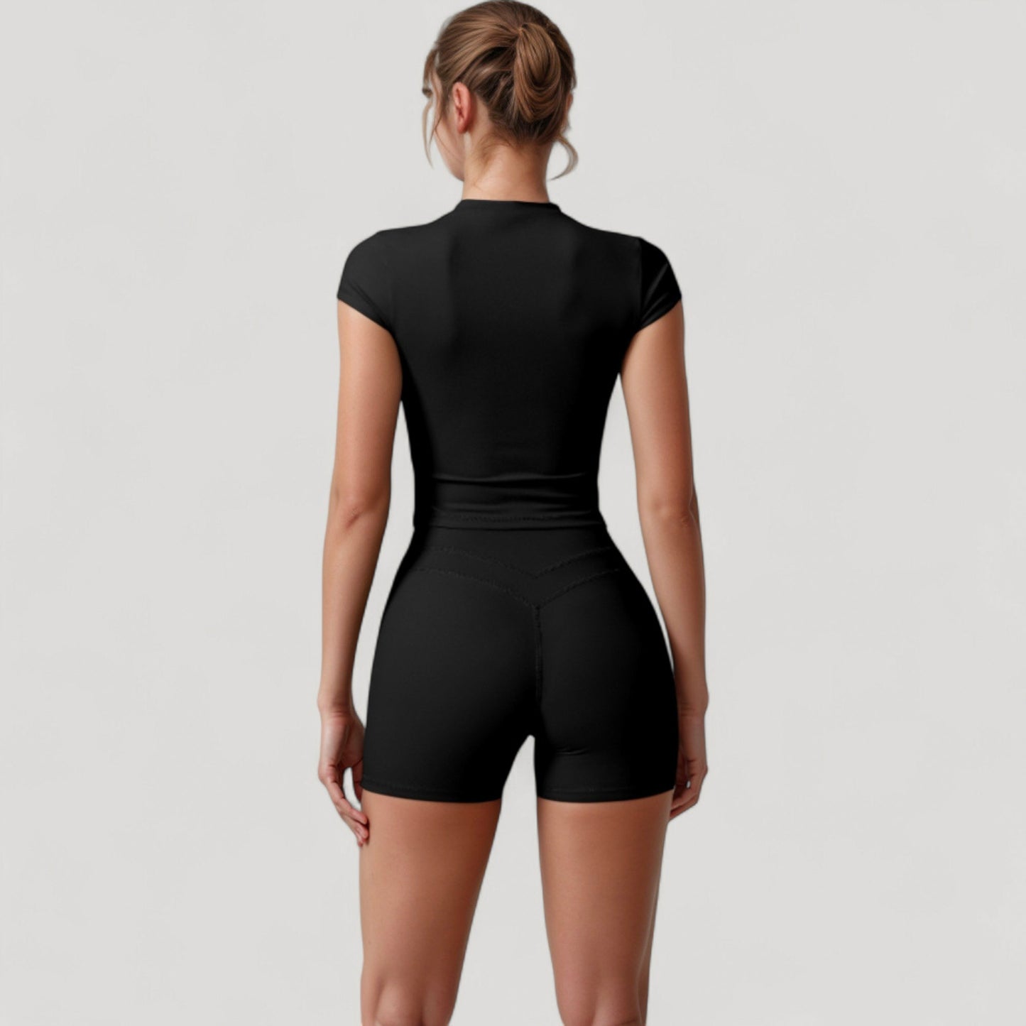 Anna-Kaci Active Women's High Waist Seamless Biker Shorts with Wide Waistband and Stretch Fit for Active Comfort - Small, Fuchsia