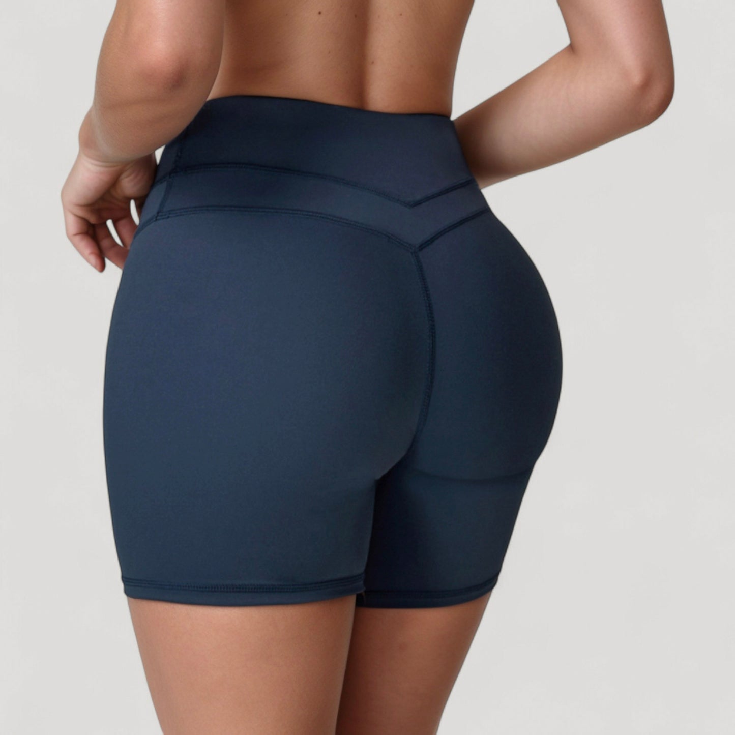 Anna-Kaci Active Women's High Waist Seamless Biker Shorts with Wide Waistband and Stretch Fit for Active Comfort - Small, Fuchsia