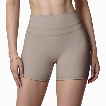 Anna-Kaci Active Women's High Waist Seamless Biker Shorts with Wide Waistband and Stretch Fit for Active Comfort - Small, Fuchsia