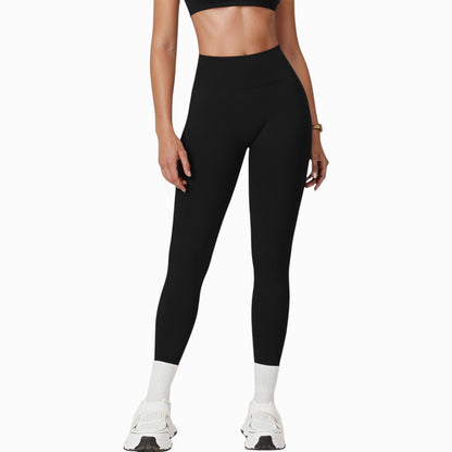 Anna-Kaci Active Women's Seamless High Waist Compression Leggings with Sculpting Back Detail and Stretch Knit Fabric - Small, Gray