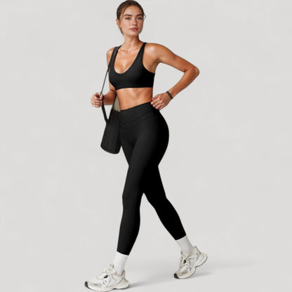 Anna-Kaci Women's High Waist Full Length Seamless Compression Leggings for Active and Casual Wear