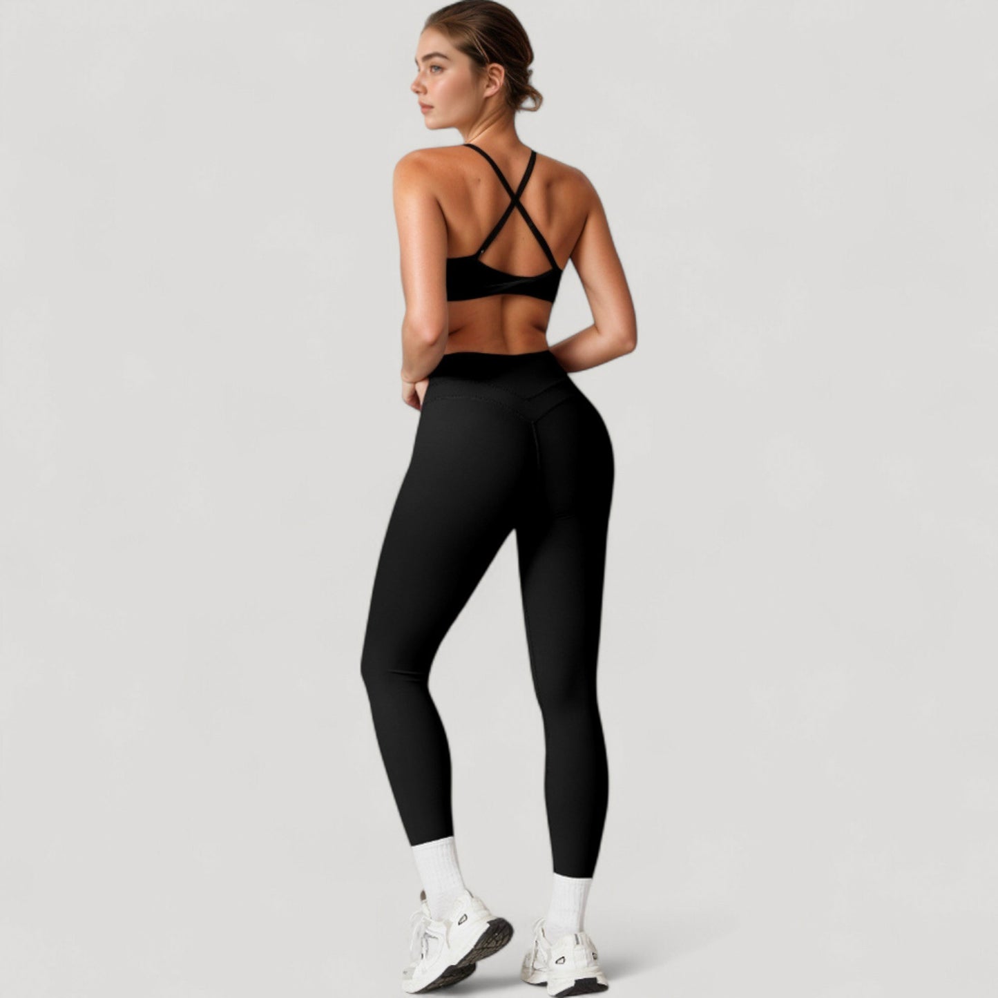 Anna-Kaci Women's High Waist Full Length Seamless Compression Leggings for Active and Casual Wear