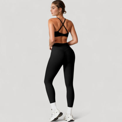 Anna-Kaci Women's High Waist Full Length Seamless Compression Leggings for Active and Casual Wear