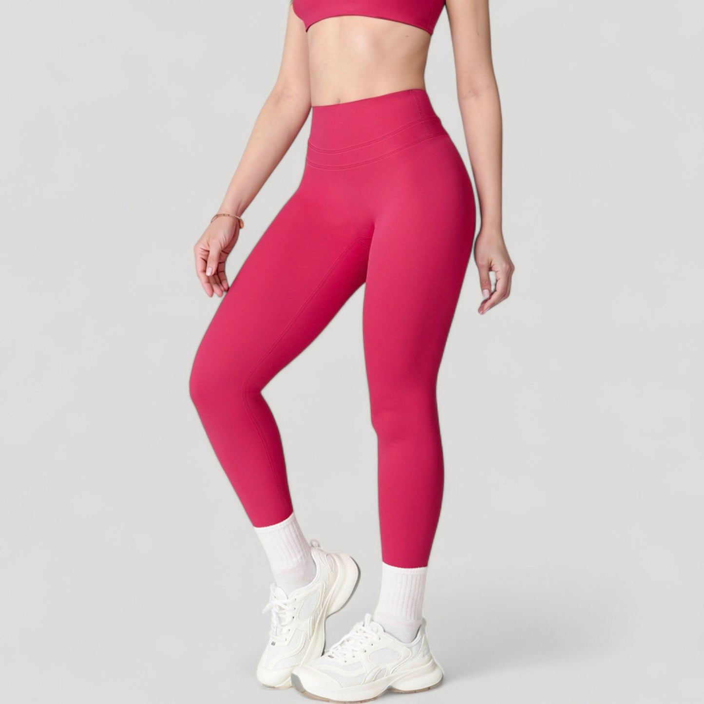 Anna-Kaci Women's High Waist Full Length Seamless Compression Leggings for Active and Casual Wear