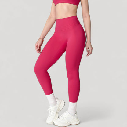 Anna-Kaci Women's High Waist Full Length Seamless Compression Leggings for Active and Casual Wear