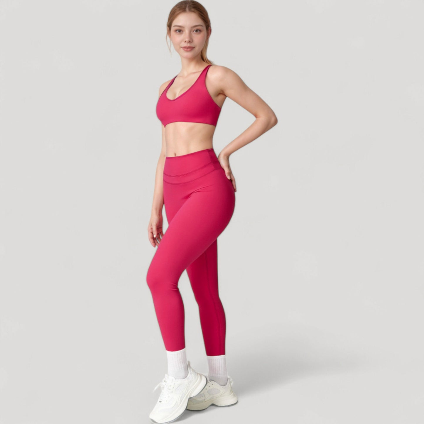 Anna-Kaci Women's High Waist Full Length Seamless Compression Leggings for Active and Casual Wear