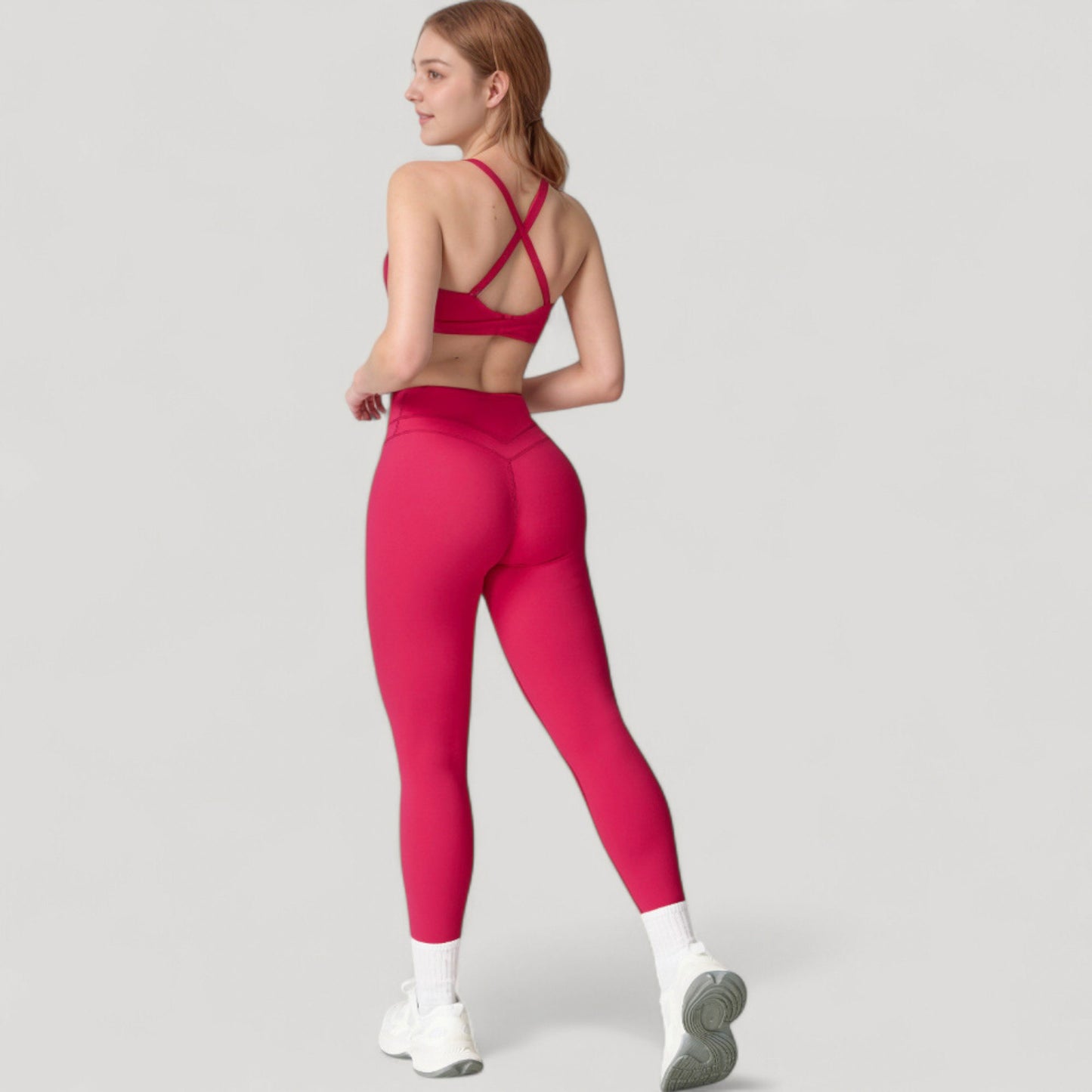 Anna-Kaci Women's High Waist Full Length Seamless Compression Leggings for Active and Casual Wear