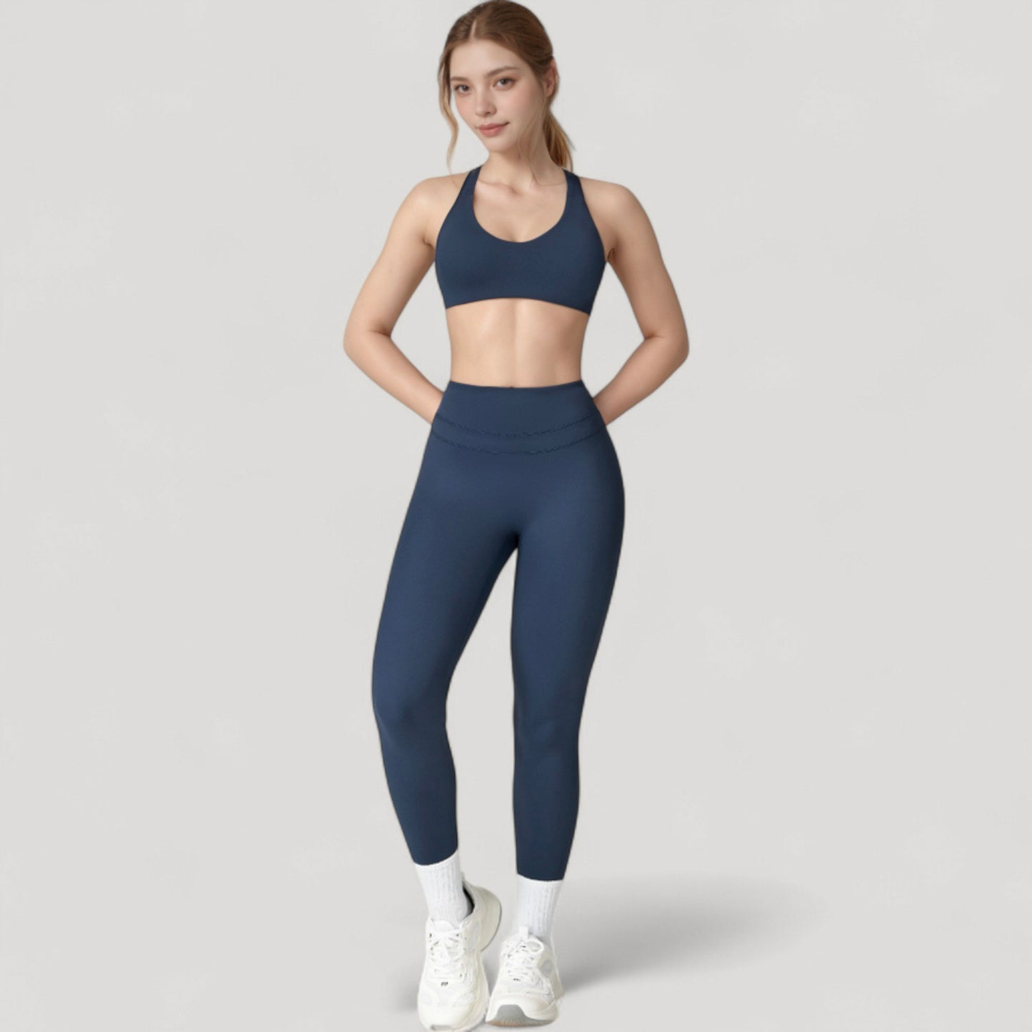 Anna-Kaci Women's High Waist Full Length Seamless Compression Leggings for Active and Casual Wear
