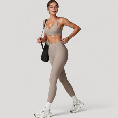 Anna-Kaci Women's High Waist Full Length Seamless Compression Leggings for Active and Casual Wear