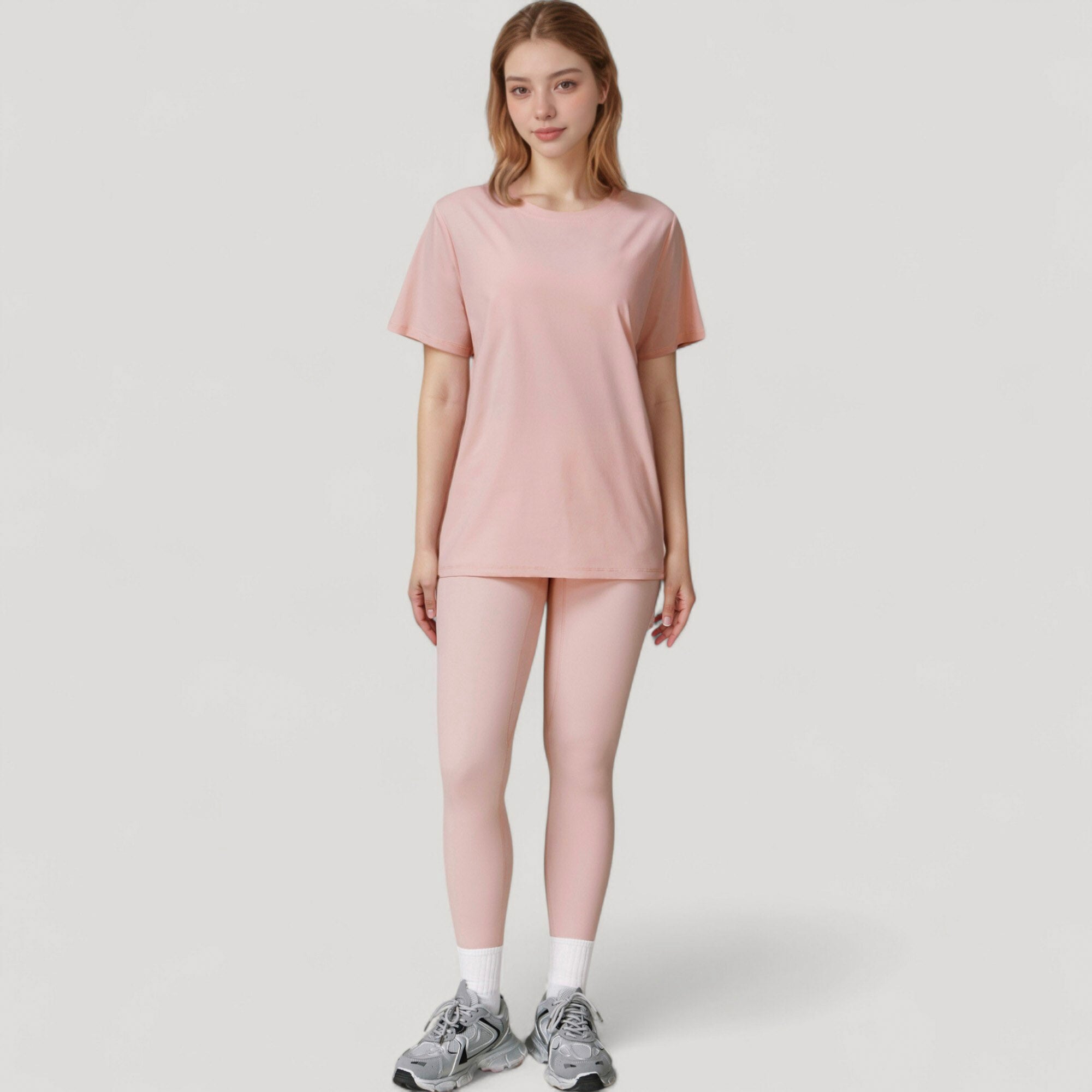 Anna-Kaci Active Women's Relaxed Fit Crew Neck T-Shirt with Short Sleeves and Soft Stretch Fabric for Everyday Comfort