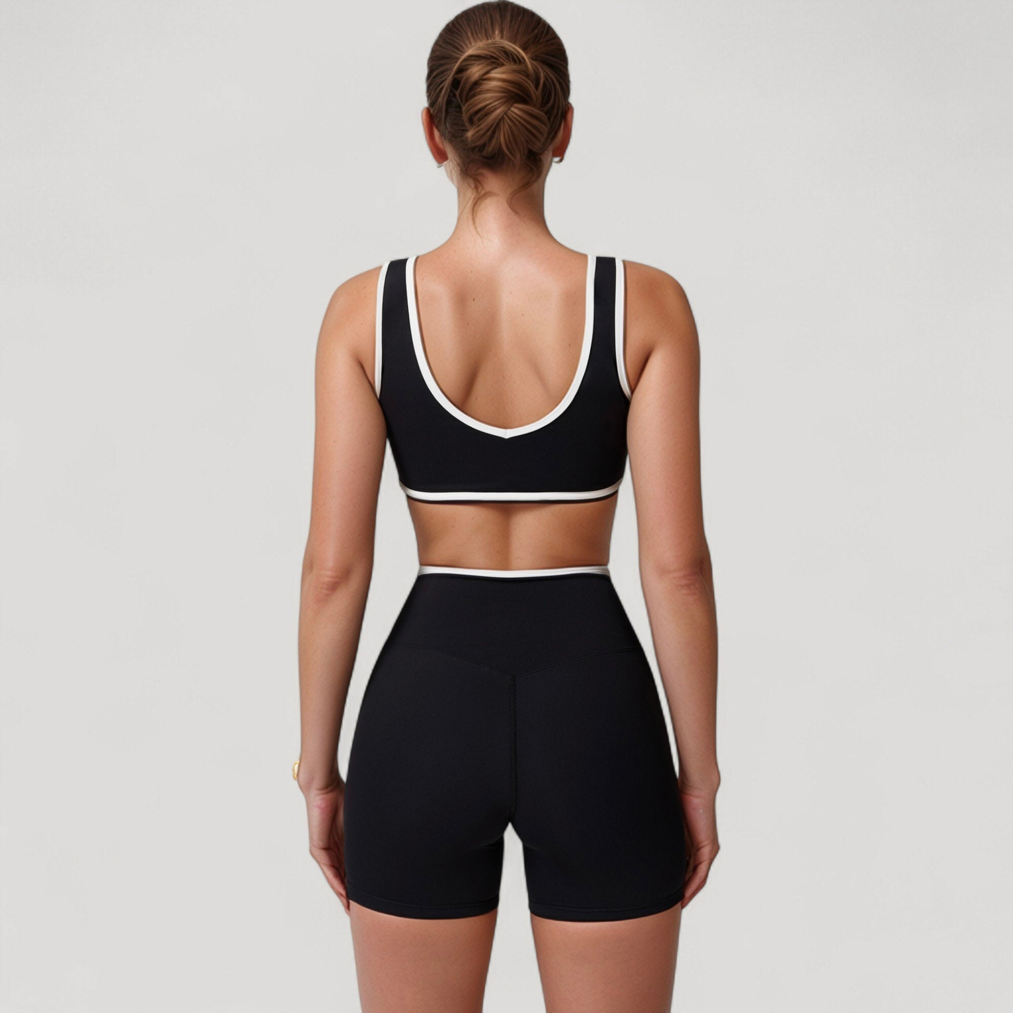 Anna-Kaci Active Women's High Waist Crossover Athletic Shorts with Stretch Fabric and Flattering V Front Waistband