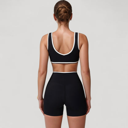 Anna-Kaci Active Women's High Waist Crossover Athletic Shorts with Stretch Fabric and Flattering V Front Waistband