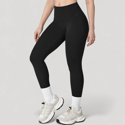 Anna-Kaci Active Women's High Waist Full Length Leggings with Seamless Design and Stretch Fit for Everyday Movement