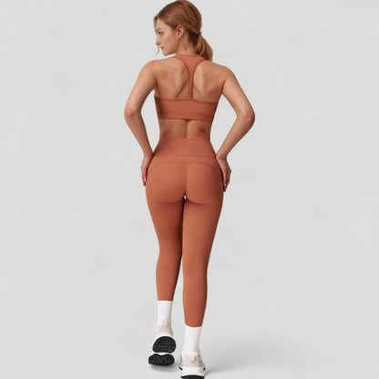 Anna-Kaci Active Women's High Waist Full Length Leggings with Seamless Design and Stretch Fit for Everyday Movement