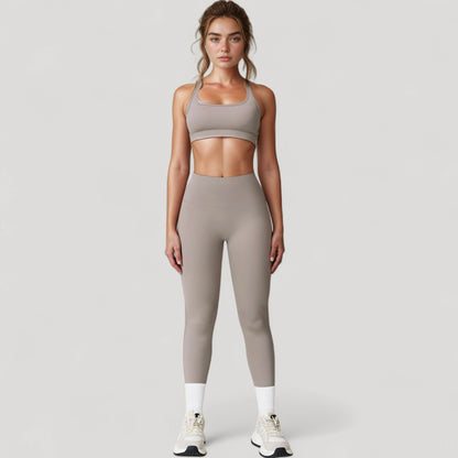 Anna-Kaci Active Women's High Waist Full Length Leggings with Seamless Design and Stretch Fit for Everyday Movement