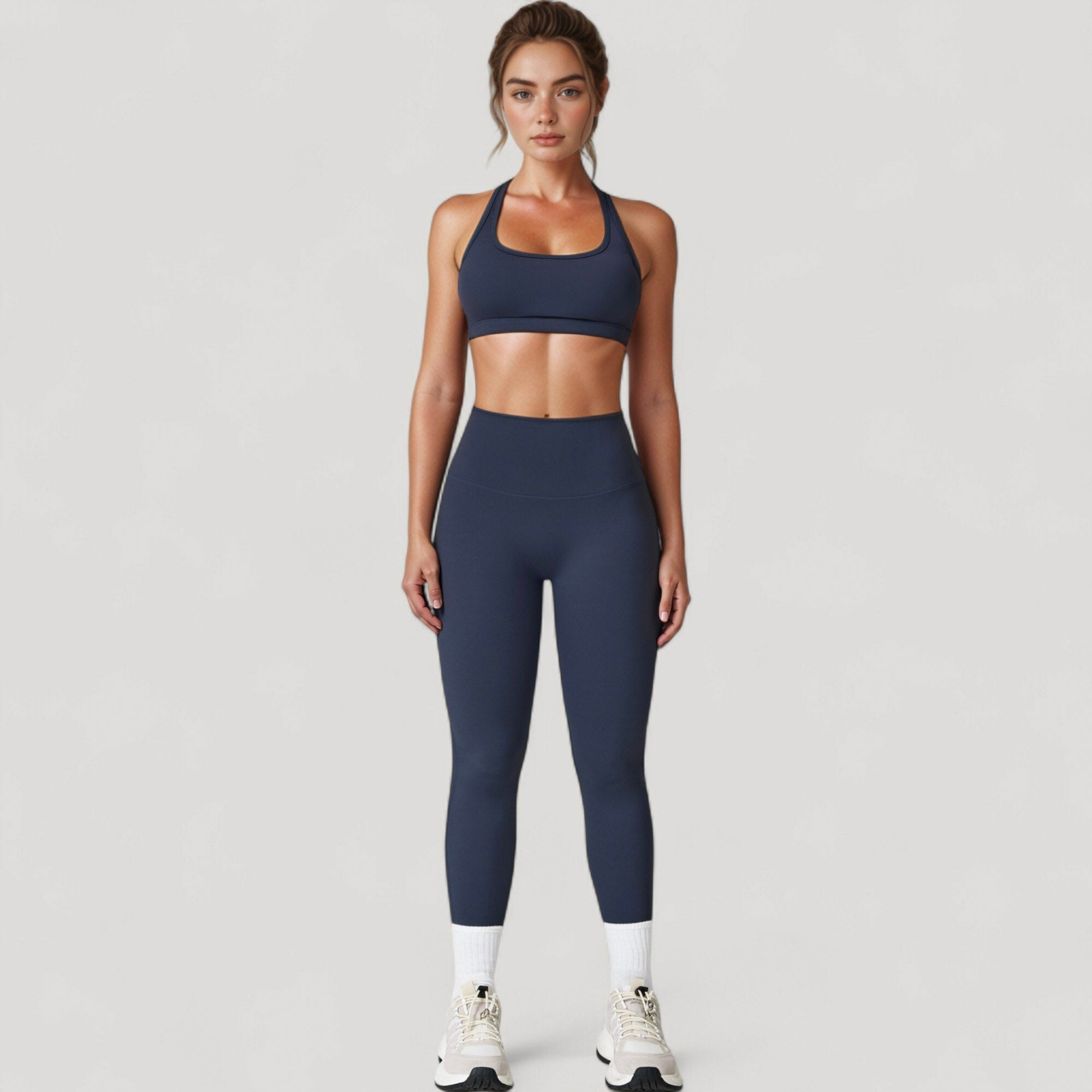 Anna-Kaci Active Women's High Waist Full Length Leggings with Seamless Design and Stretch Fit for Everyday Movement