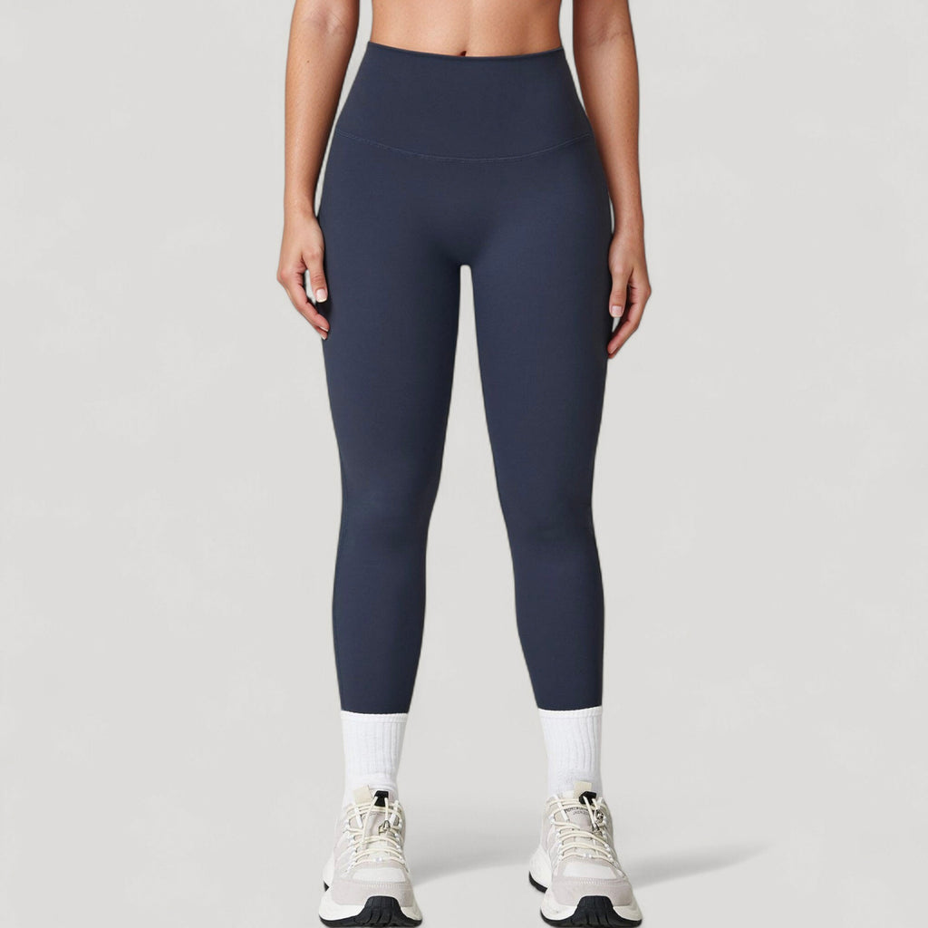 Anna-Kaci Active Women's High Waist Full Length Leggings with Seamless Design and Stretch Fit for Everyday Movement